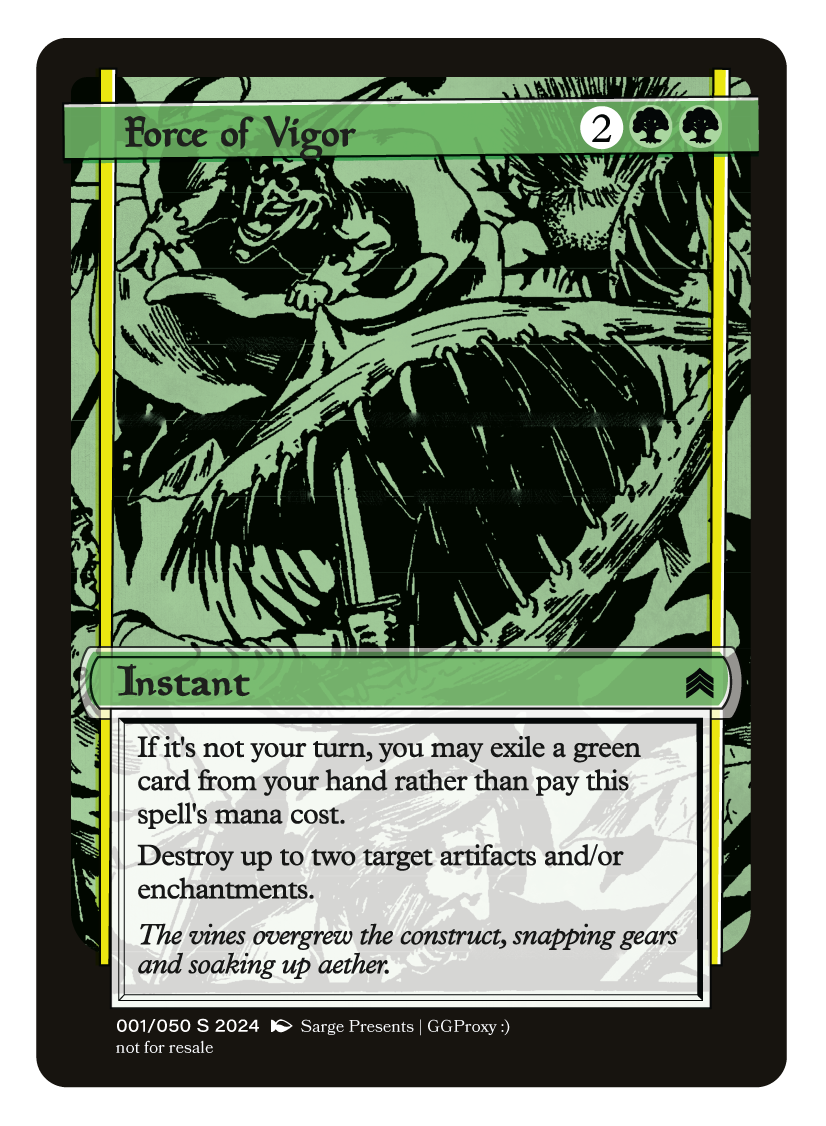 Force of Vigor Proxy Card – Tough Times