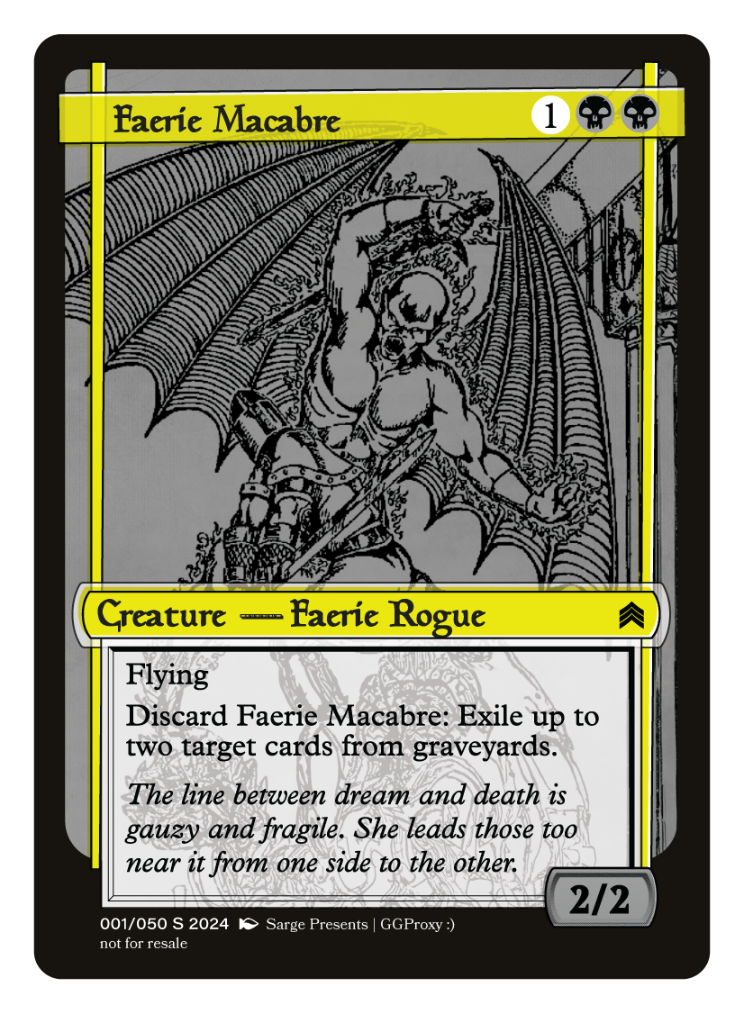 Faerie Macabre Proxy Card Tough Times Faerie Macabre Proxy Card Tough Times