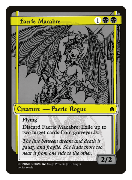 Faerie Macabre フェアリーの忌み者 英語版FOIL SHM フェアリーの忌み者・Faerie Macabre 英語（英)フェアリーの