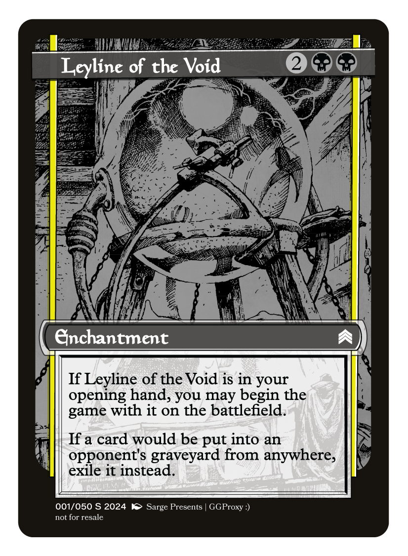 Leyline of the Void Proxy Card – Tough Times
