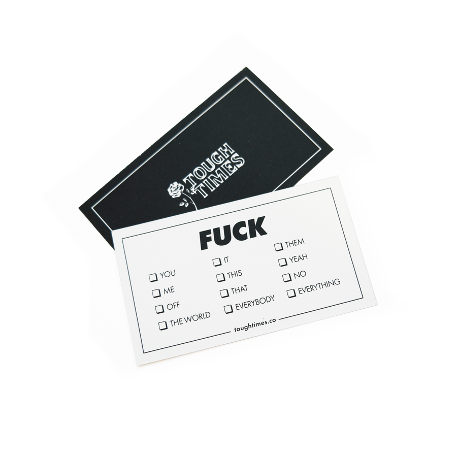 Fuck Everything Card Set