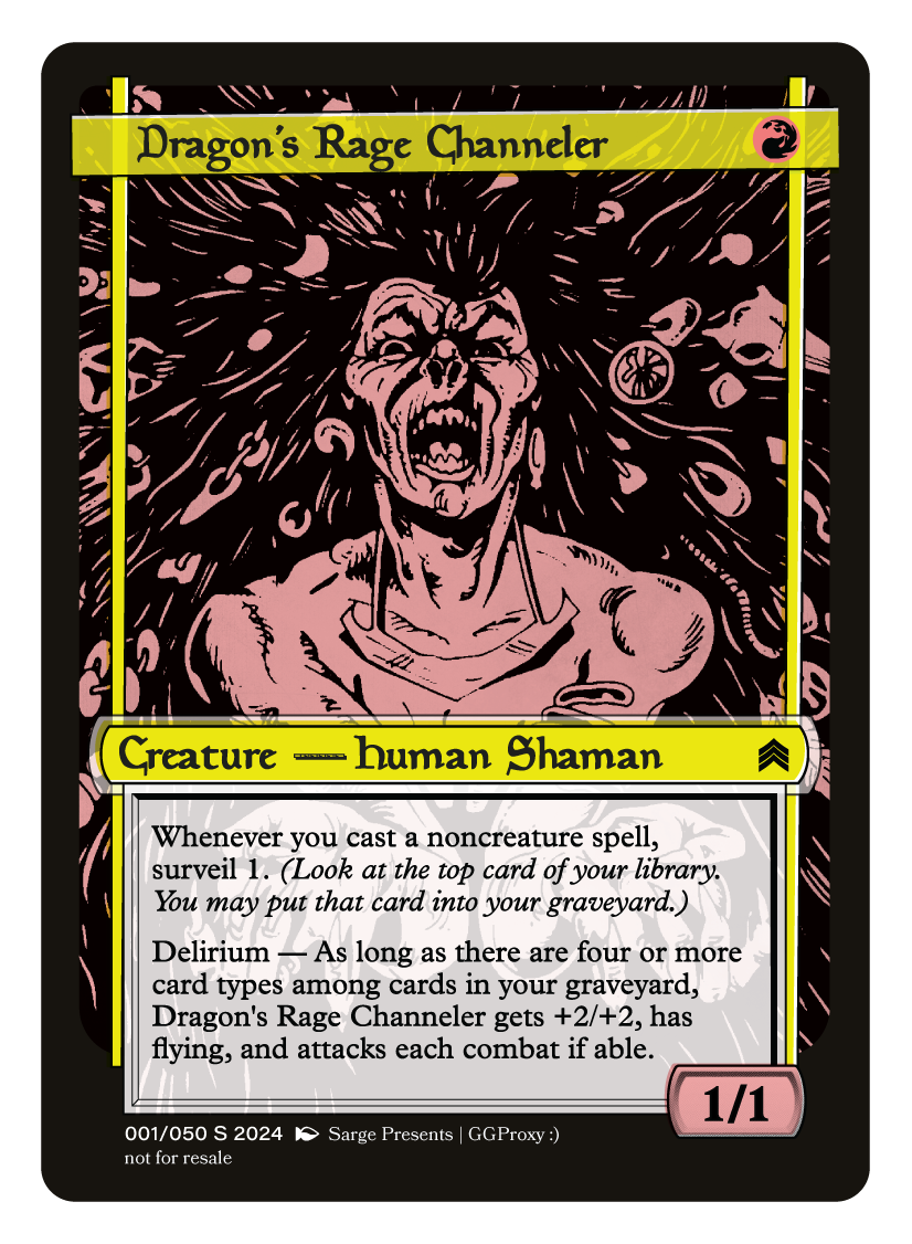 Dragon’s Rage Channeler Proxy Card