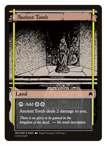 Ancient Tomb Proxy Card