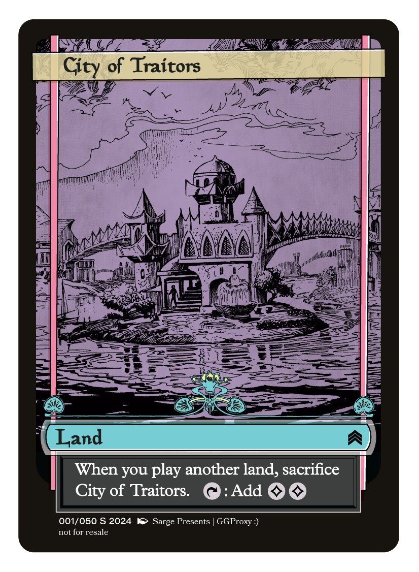 City of Traitors Proxy Card – Tough Times City of Traitors Proxy Card – Tough Times