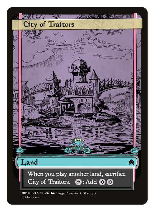 City of Traitors マジック：ザ・ギャザリング　英語版 City of Traitors Proxy Card – Tough Times