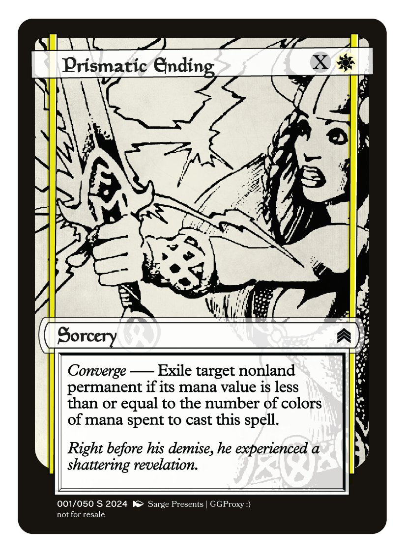 Prismatic Ending Proxy Card