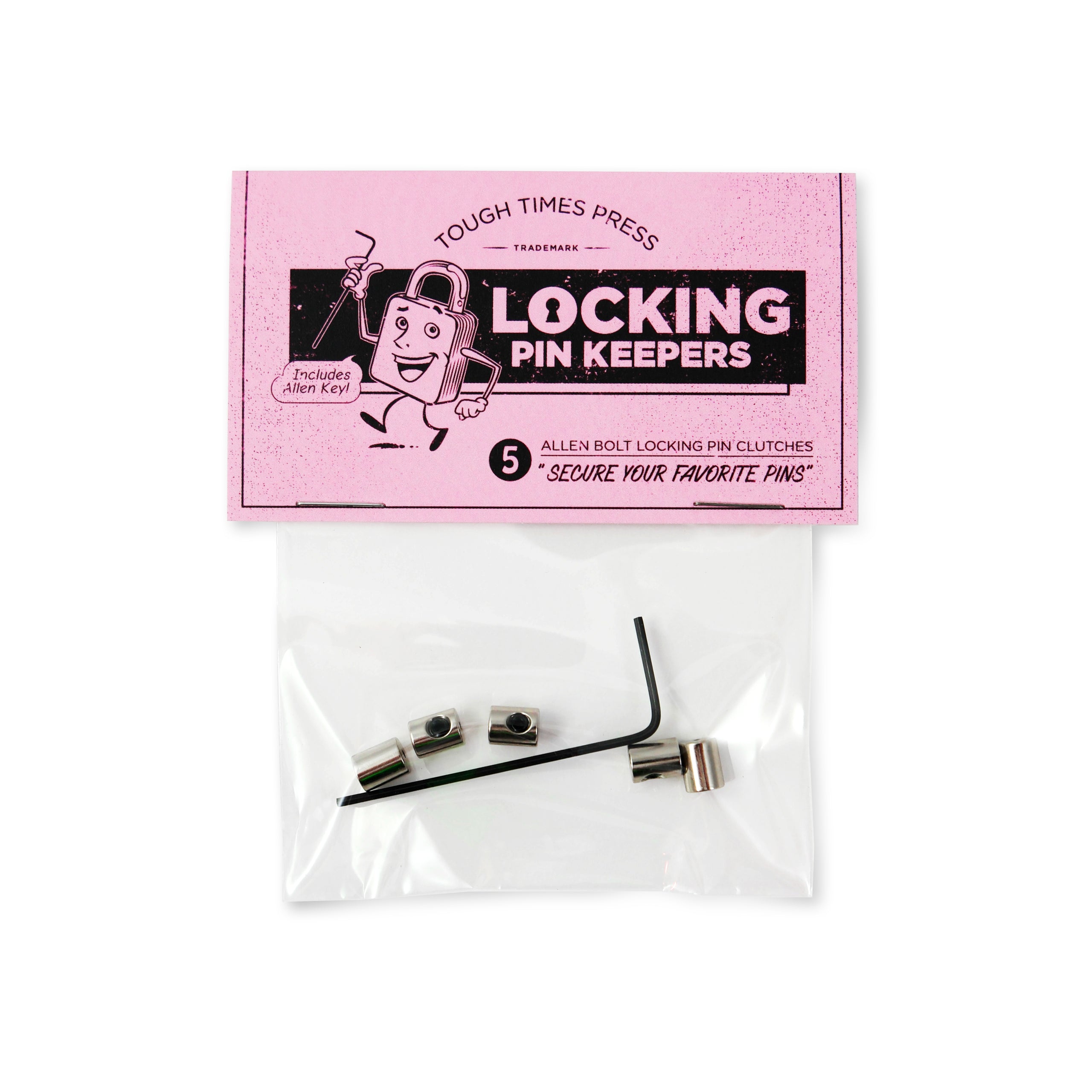 Locking Allen Key Pin Keepers (5-Pack)