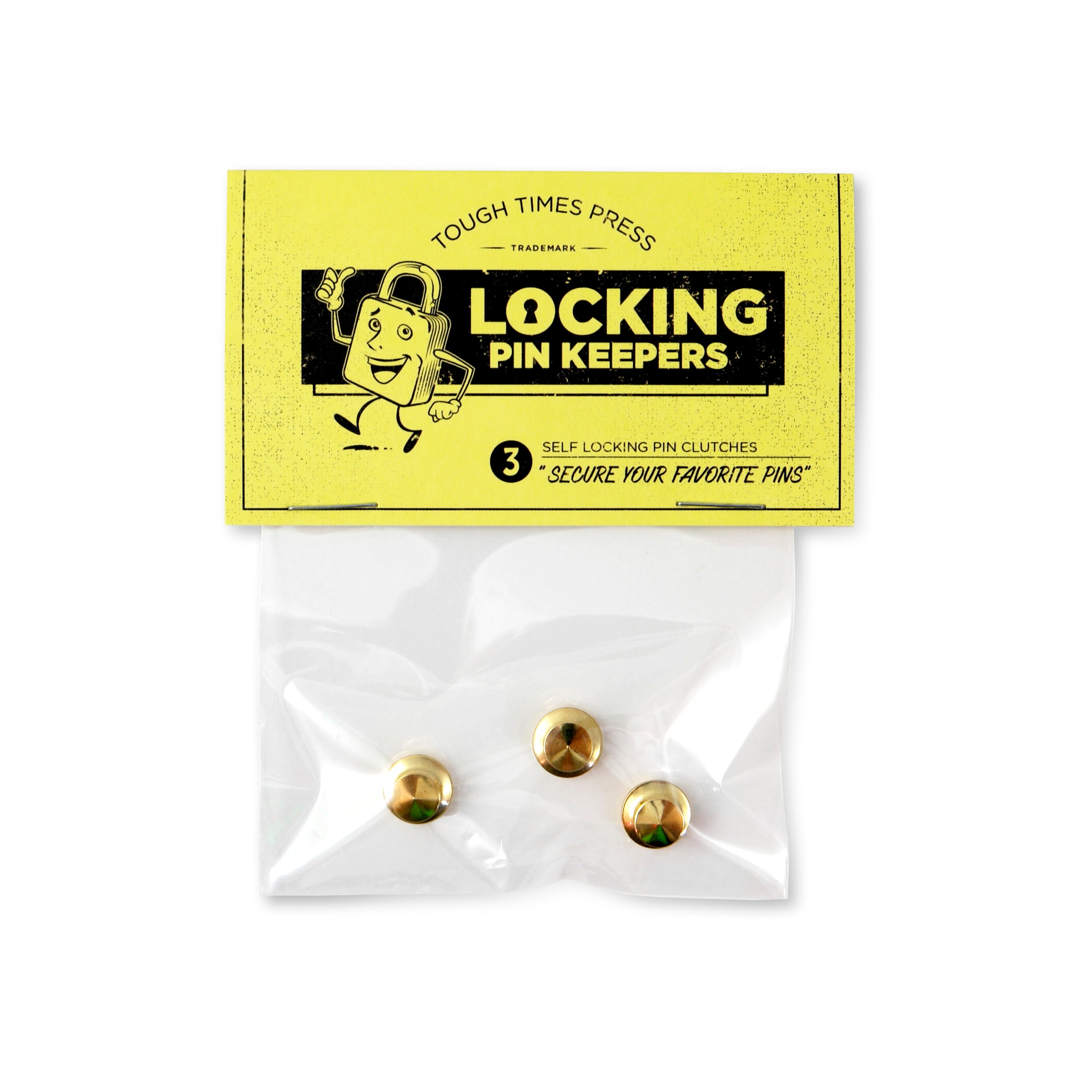 Gold Locking Pin Keepers (3-Pack)