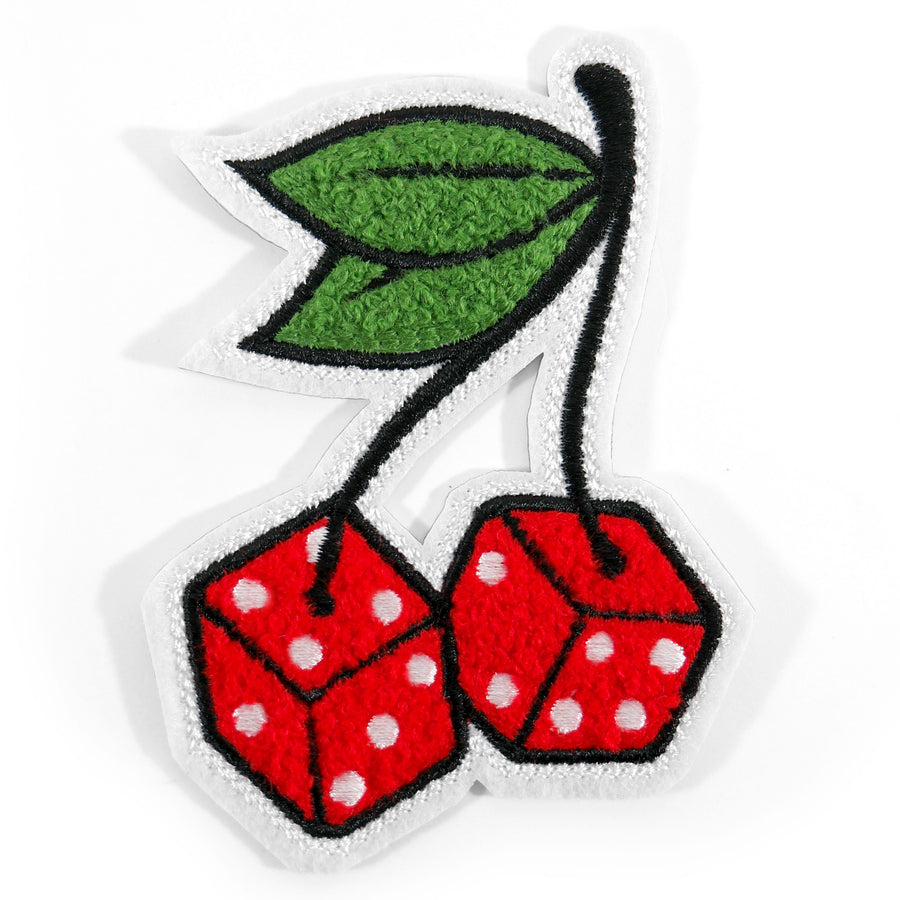 Cherry Dice Chenille Patch - Tough Times 