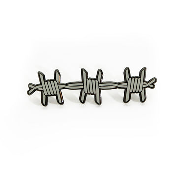 Barbed Wire Pin - Tough Times 