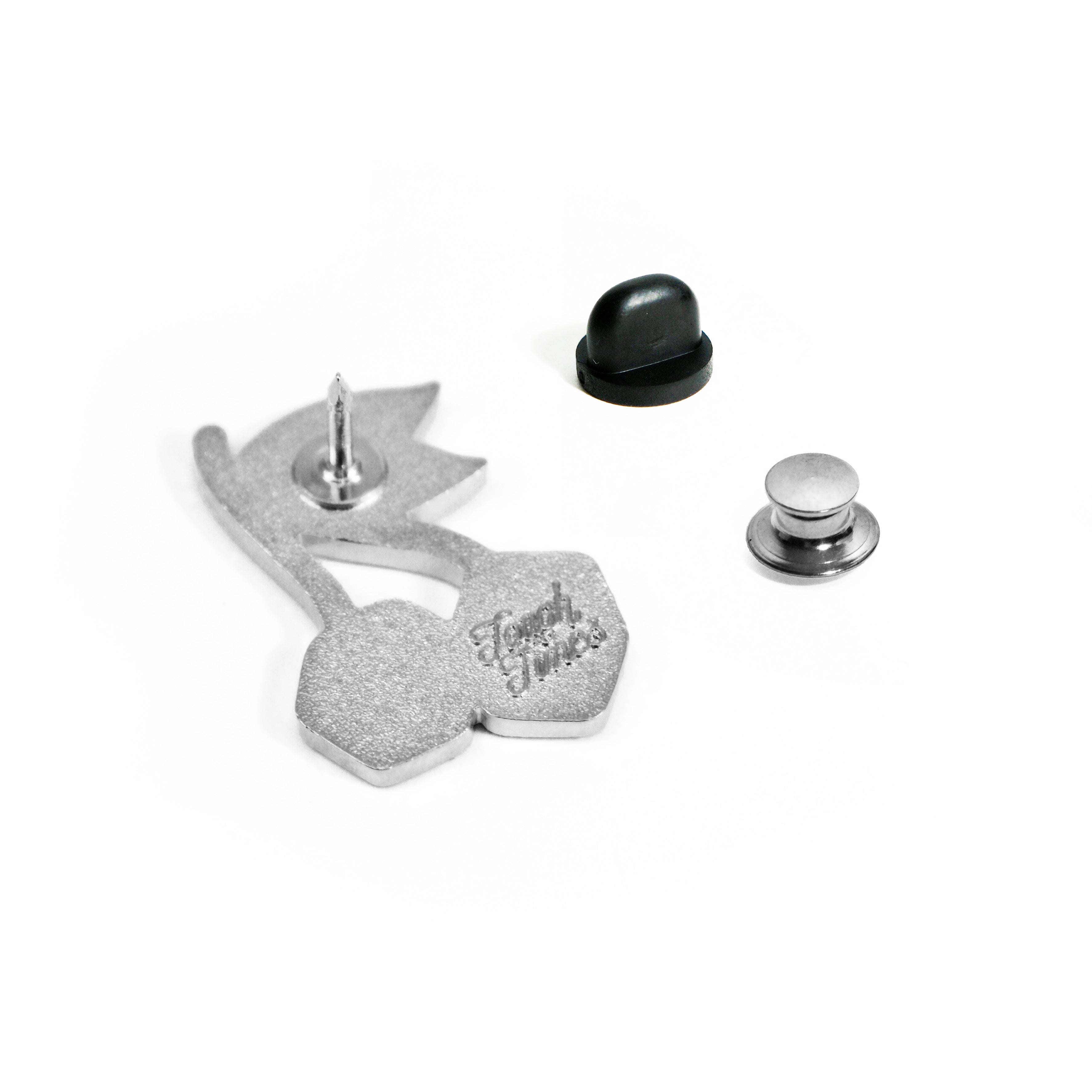 Silver Cherry Dice Pin